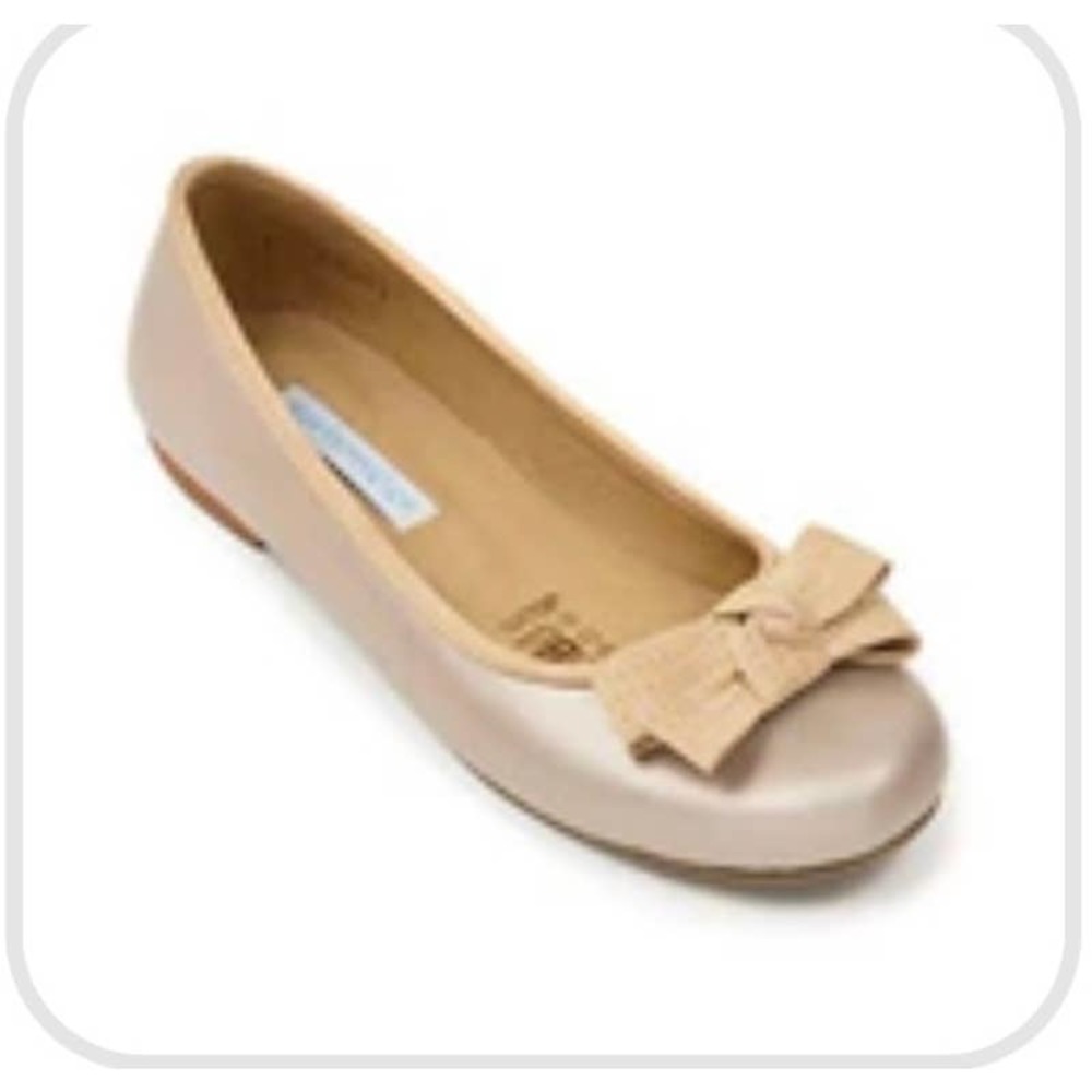Elephantito Alex Flat Champagne Girls leather shoes  size 12M